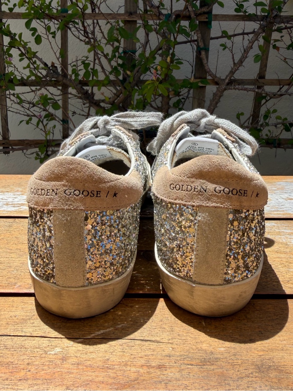 GOLDEN GOOSE Super-Star glitter sneakers - Picture 4 of 8
